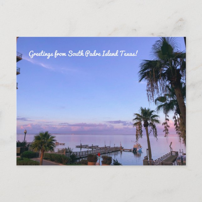 Greetings from South Padre Island Texas! Postkarte (Vorderseite)