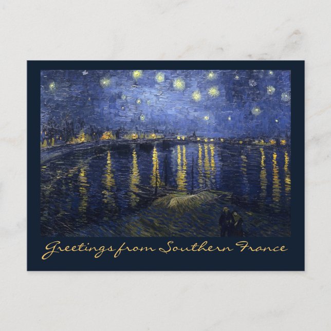 Greetings from Southern France Postkarte (Vorderseite)