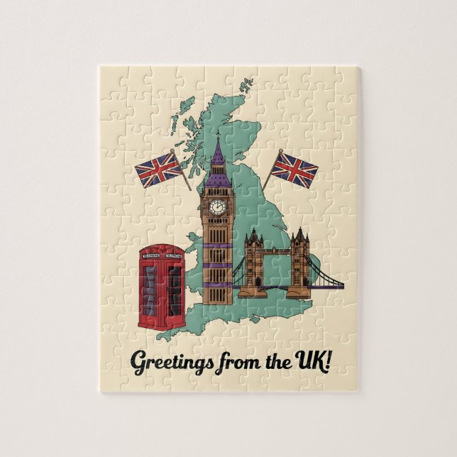 Greetings from the UK British Landmarks Travel (Vertikal)