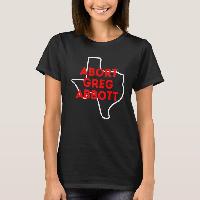 Greg Abbot Texas Map für Frauen und Männer T-Shirt (Vorderseite)