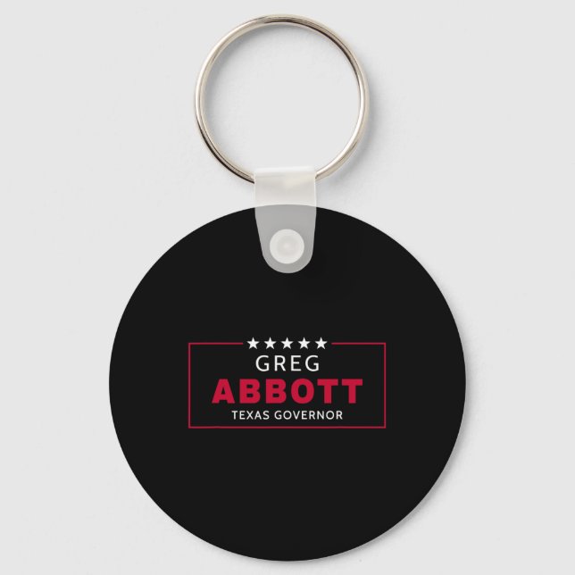 Greg Abbott Election Texas Governor Republican Blu Schlüsselanhänger (Vorderseite)
