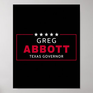 Greg Abbott Wahl Texas Gouverneur Republikaner Bla Poster