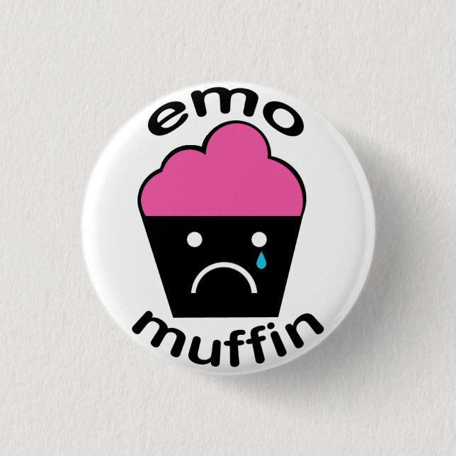 Greg das Emo Muffin Button (Vorderseite)