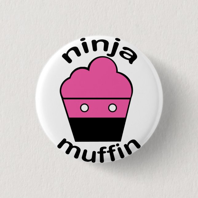 Greg das Ninja Muffin Button (Vorderseite)