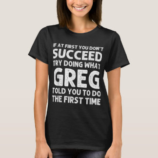 GREG Geschenkname Personalisiert Geburtstag Funny  T-Shirt