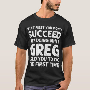 GREG Geschenkname Personalisiert Geburtstag Funny T-Shirt