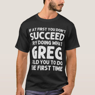 GREG Geschenkname Personalisiert Geburtstag Funny T-Shirt