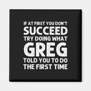 Greg Gift Name Personalisiert Geburtstag Spaß Weih Magnet