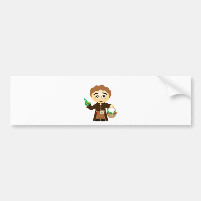 Gregor Mendel Autoaufkleber (Vorne)