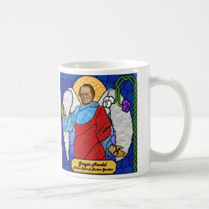 Gregor Mendel - Buntglas Kaffeetasse
