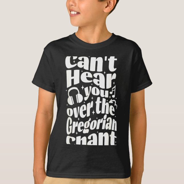 Gregorian Chant Funny Catholic Traditional Latin M T-Shirt (Vorderseite)