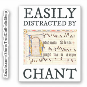 Gregorian Chant Sticker Katholische klassische Mus