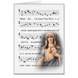 Gregorianische Gesang Memorare Musik-Jungfrau Mary