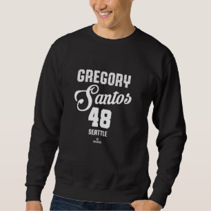 Gregory Santos 48 Seattle Baseball Vintag MLBPA Sweatshirt
