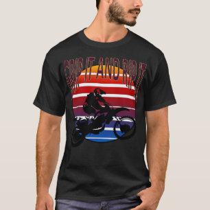 Greif es und rippe es dirt Bike Retro Biker MX T-Shirt