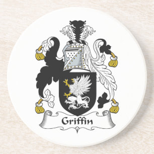 Greif-Familienwappen Sandstein Untersetzer