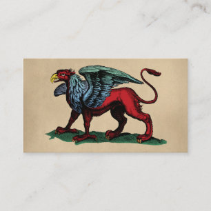 Greif-Vintage Illustration Visitenkarte