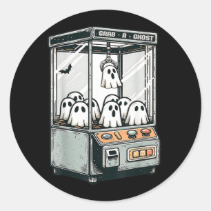 Greife einen Geist Klauenmaschine Arcade Lustiges  Runder Aufkleber