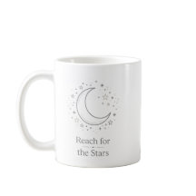 Greife Nach Den Sternen Mond Ästhetik Tasse