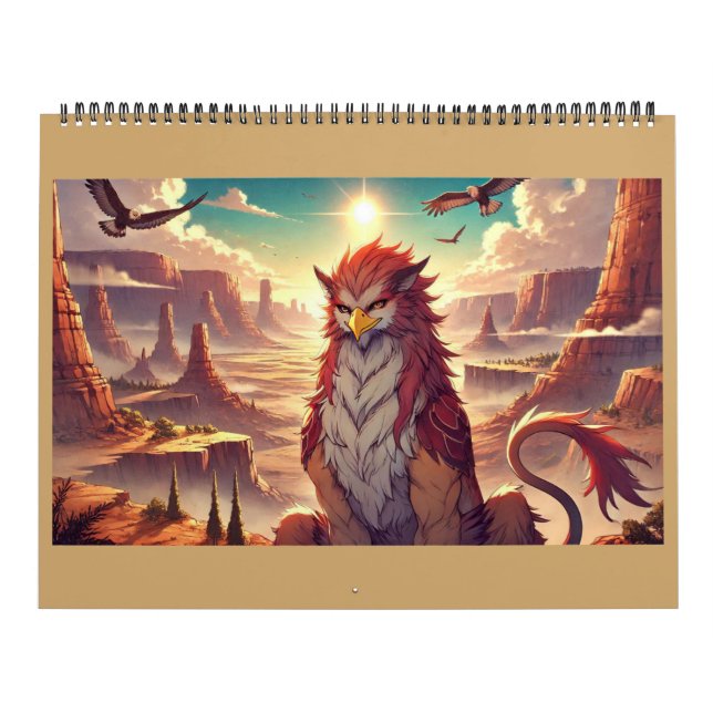 Greifen, Drachen und desolate Landschaften Kalender (Titelbild)