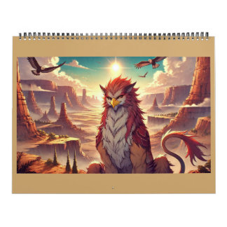 Greifen, Drachen und trostlose Landschaften Kalender