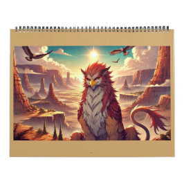 Greifen, Drachen und trostlose Landschaften Kalender