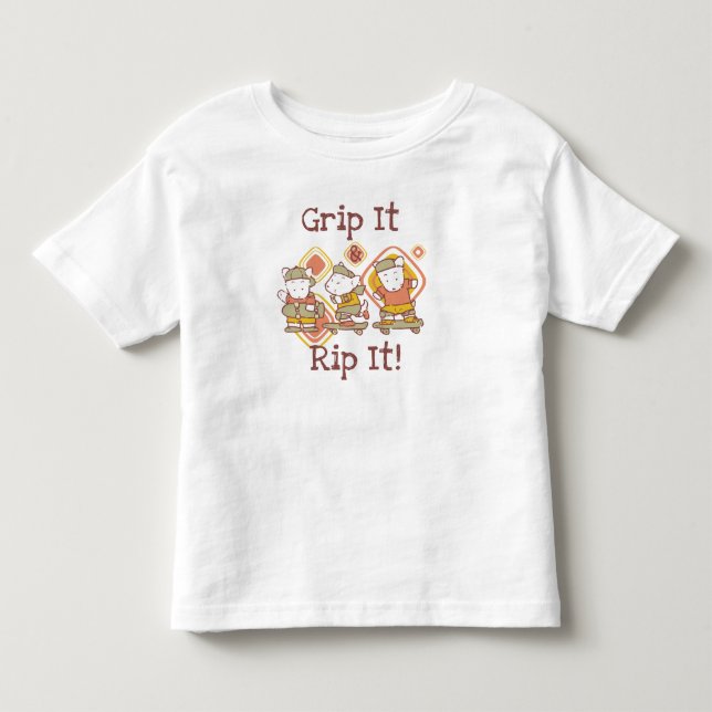 Greifen Sie es und zerreißen Sie es Skateboarding Kleinkind T-shirt (Vorderseite)