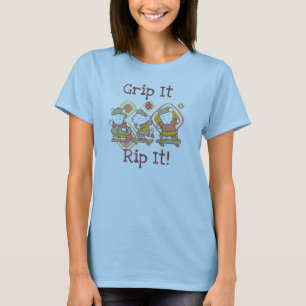 Greifen Sie es und zerreißen Sie es Skateboarding T-Shirt