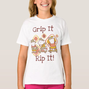 Greifen Sie es und zerreißen Sie es Skateboarding T-Shirt
