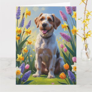 Greifgesichtsblumen aus Griffon-Frühlingsblumen Karte