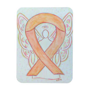 Greifmagnete für die Peach Awareness Ribbon Guardi Magnet