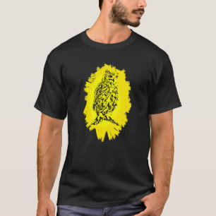 Greifvogel aus grauem Eichenholz Tierfarbige Vögel T-Shirt