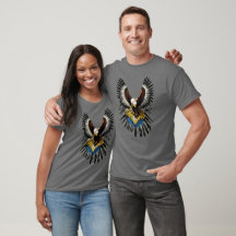 Greifvogel im Krieg Feathers-T - Shirt