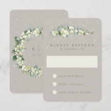 Greige Snowberry+Eucalyptus Winter Wedding