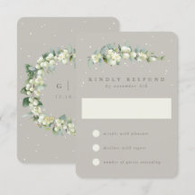 Greige Snowberry+Eucalyptus Winter Wedding