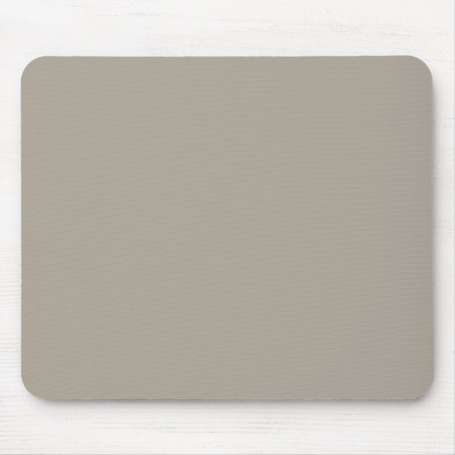 Greige Solid Color Anpassen Mousepad (Vorne)