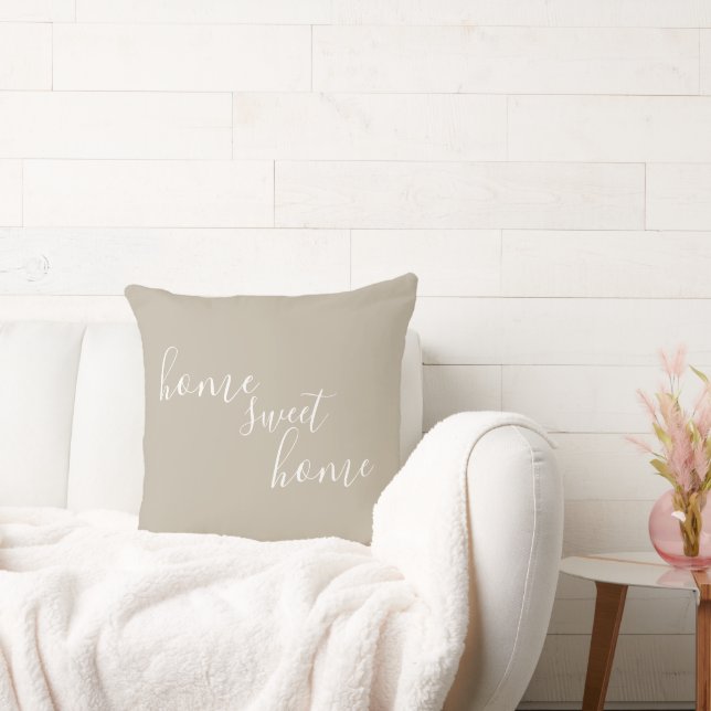 Greige Zuhause Sweet Zuhause One - Ihr Lieblingsan Kissen (Liege)