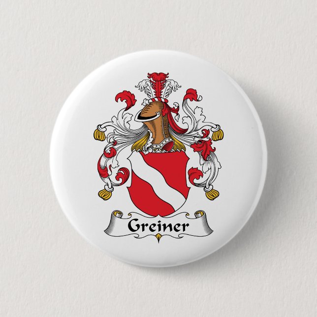 Greiner Familienwappen Button (Vorderseite)
