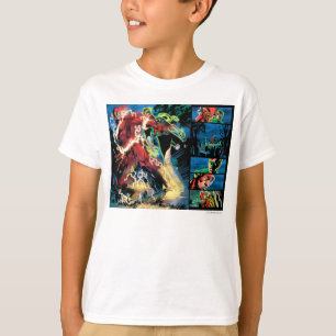 Grelle und grüne Laternen-Platte T-Shirt