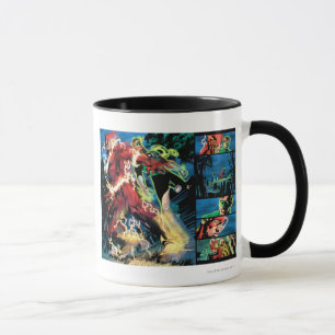 Grelle und grüne Laternen-Platte Tasse
