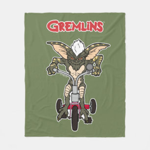 Gremlins Dreirad-Streifen Fleecedecke