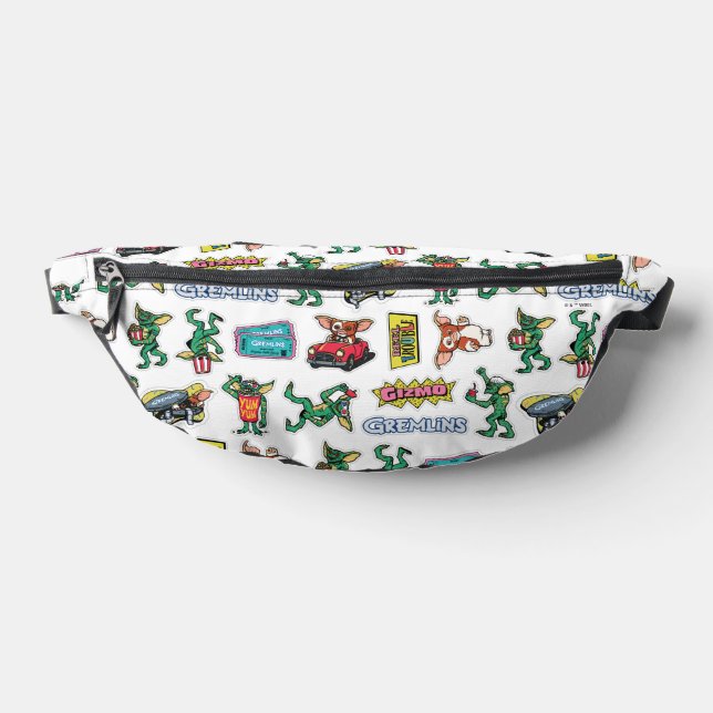 Gremlins™ Sticker-Spaß-Muster Bauchtasche (Ablage )