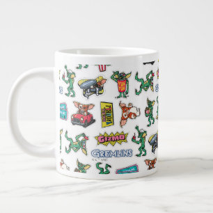 Gremlins™ Sticker-Spaß-Muster Jumbo-Tasse