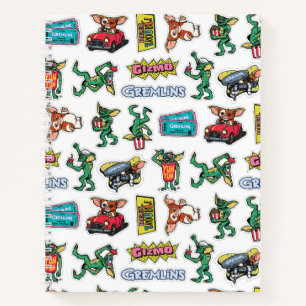 Gremlins™ Sticker-Spaß-Muster Notizbuch
