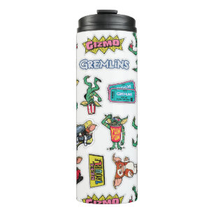 Gremlins™ Sticker-Spaß-Muster Thermosbecher