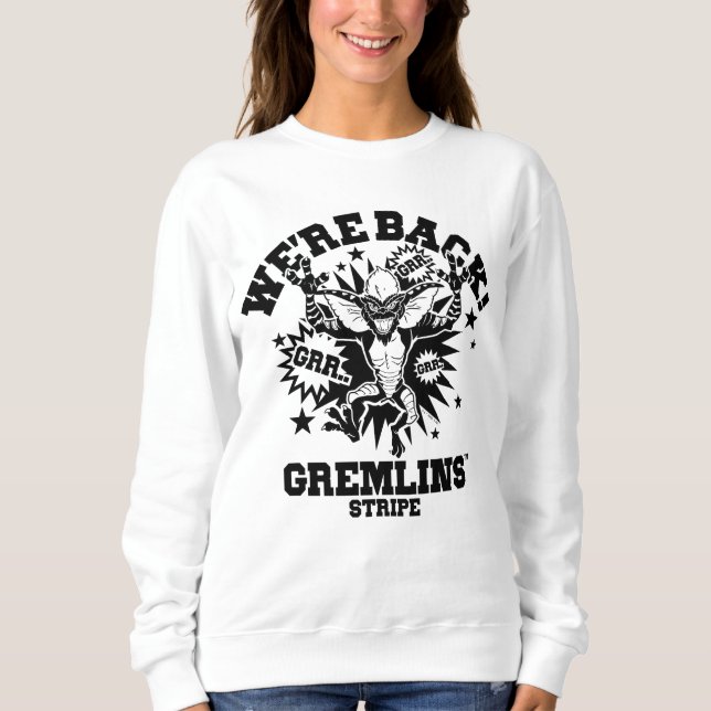 Gremlins | Streifen Wir sind zurück Sweatshirt (Vorderseite)