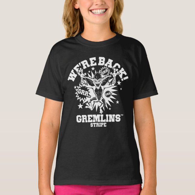 Gremlins | Streifen Wir sind zurück T-Shirt (Vorderseite)