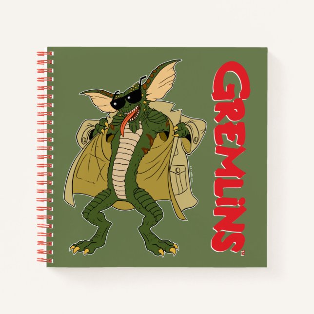 Gremlins | Strip Trench Coat Flash Notizbuch (Vorderseite)