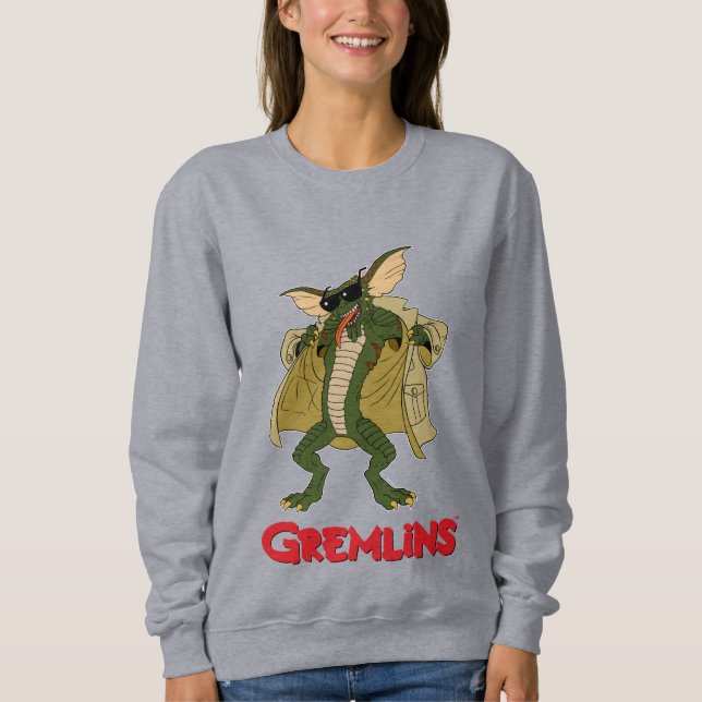 Gremlins | Strip Trench Coat Flash Sweatshirt (Vorderseite)