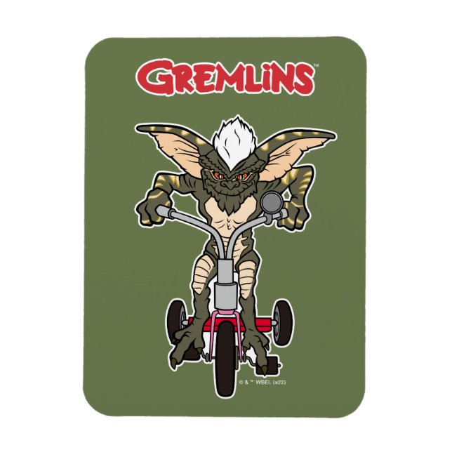 Gremlins | Stripe Riding Tricycle Magnet (Vertikal)